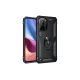 Xiaomi Poco F3 Kılıf Sofya Yüzüklü Silikon Kapak - Siyah