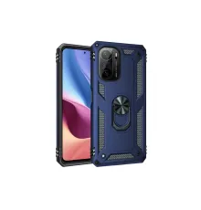 Xiaomi Poco F3 Kılıf Sofya Yüzüklü Silikon Kapak - Lacivert