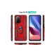 Xiaomi Poco F3 Kılıf Sofya Yüzüklü Silikon Kapak - Kırmızı