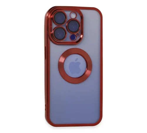 Apple iPhone 15 Pro Max Kılıf Slot Silikon - Kırmızı