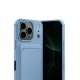 Apple iPhone 17 Pro Kelvin Kartvizitli Silikon - Mavi