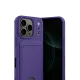 Apple iPhone 17 Pro Kelvin Kartvizitli Silikon - Derin Mor