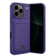 Apple iPhone 17 Pro Kelvin Kartvizitli Silikon - Derin Mor