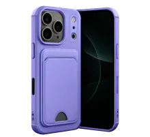Apple iPhone 17 Pro Max Kelvin Kartvizitli Silikon - Lila