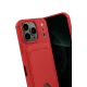 Apple iPhone 17 Pro Max Kelvin Kartvizitli Silikon - Kırmızı