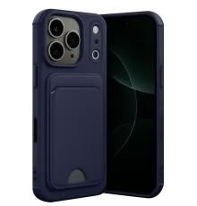 Apple iPhone 17 Pro Max Kelvin Kartvizitli Silikon - Lacivert