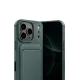 Apple iPhone 17 Pro Max Kelvin Kartvizitli Silikon - Koyu Yeşil