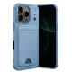 Apple iPhone 17 Pro Max Kelvin Kartvizitli Silikon - Mavi