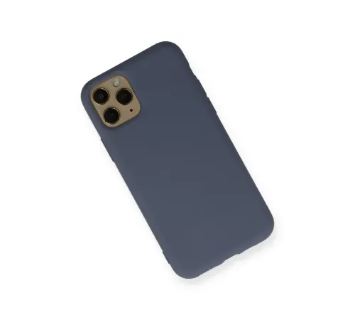 Apple iPhone 11 Pro Kılıf Nano içi Kadife Silikon - Gri