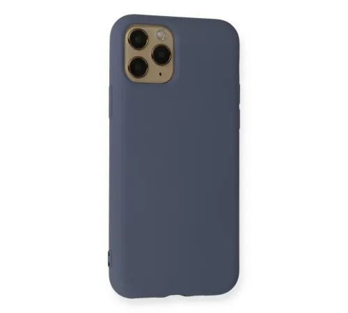 Apple iPhone 11 Pro Kılıf Nano içi Kadife Silikon - Gri
