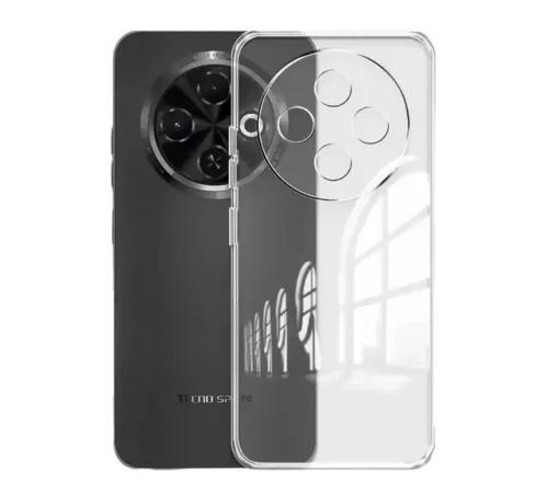 Tecno Spark 30C Kılıf Lüx Şeffaf Silikon