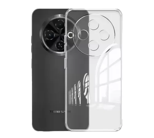 Tecno Spark 30C Kılıf Lüx Şeffaf Silikon