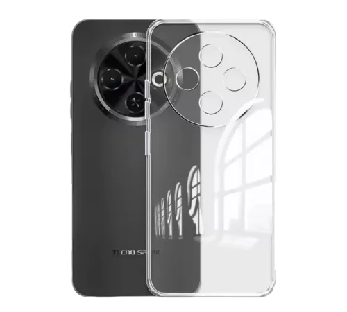Tecno Spark 30C Kılıf Lüx Şeffaf Silikon