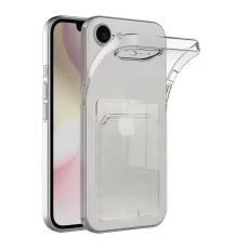 Apple iPhone 16E Kılıf Kart Şeffaf Silikon - Şeffaf