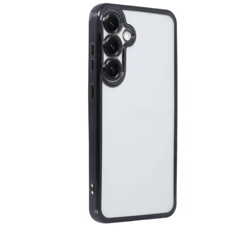 Samsung Galaxy S25 Kılıf Lensli Silikon - Siyah
