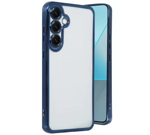 Samsung Galaxy S25 Kılıf Lensli Silikon - Lacivert