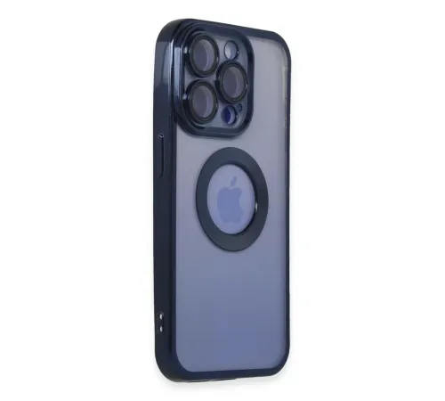Apple iPhone 15 Pro Max Kılıf Slot Silikon - Lacivert