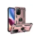 Xiaomi Poco F3 Kılıf Sofya Yüzüklü Silikon Kapak - Rose