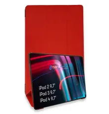 Apple iPad 4 9.7 Kılıf Tablet Smart Kılıf - Kırmızı