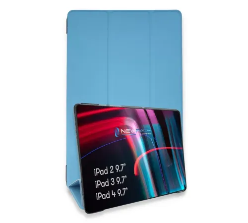 Apple iPad 4 9.7 Kılıf Tablet Smart Kılıf - Mavi