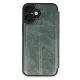 Apple iPhone 16 Kılıf Flip Cover - Koyu Yeşil