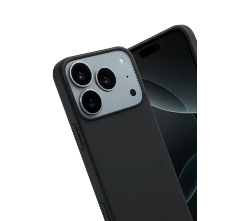Apple iPhone 17 Pro Max First Silikon - Siyah