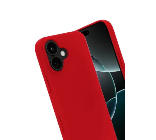 Apple iPhone 17 First Silikon - Kırmızı