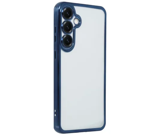 Samsung Galaxy S25 Plus Kılıf Lensli Silikon - Lacivert