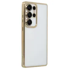 Samsung Galaxy S25 Ultra Kılıf Lensli Silikon - Gold