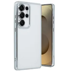 Samsung Galaxy S25 Ultra Kılıf Lensli Silikon - Gümüş