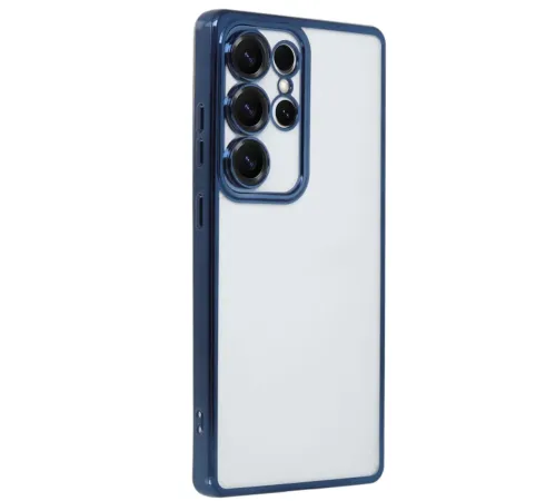 Samsung Galaxy S25 Ultra Kılıf Lensli Silikon - Lacivert