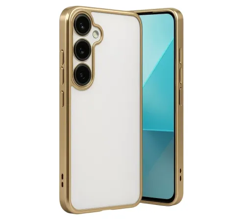 Samsung Galaxy A24 4G Prime Kılıf Lensli Silikon - Gold