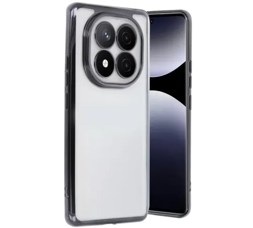 Xiaomi Redmi Note 14 Pro Plus Kılıf Lensli Silikon - Siyah