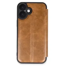 Apple iPhone 16 Plus Kılıf Flip Cover - Taba