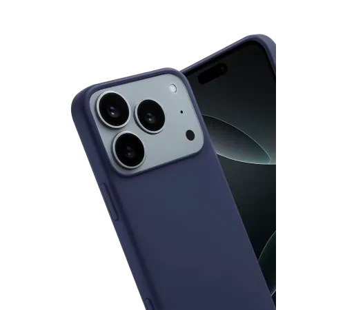 Apple iPhone 17 Pro Max First Silikon - Lacivert