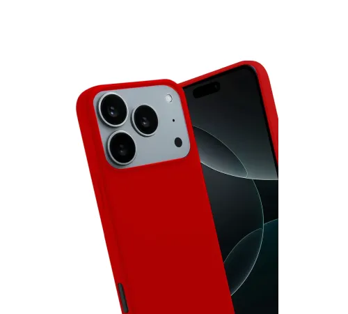 Apple iPhone 17 Pro Max First Silikon - Kırmızı