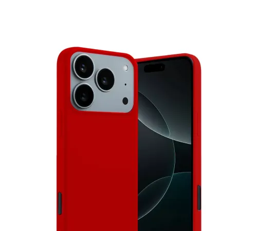 Apple iPhone 17 Pro Max First Silikon - Kırmızı