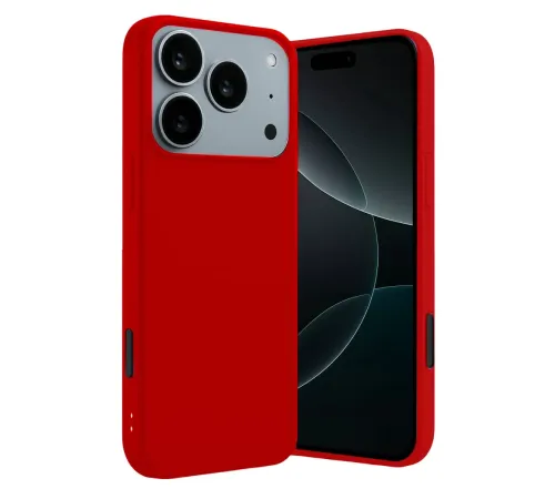 Apple iPhone 17 Pro Max First Silikon - Kırmızı