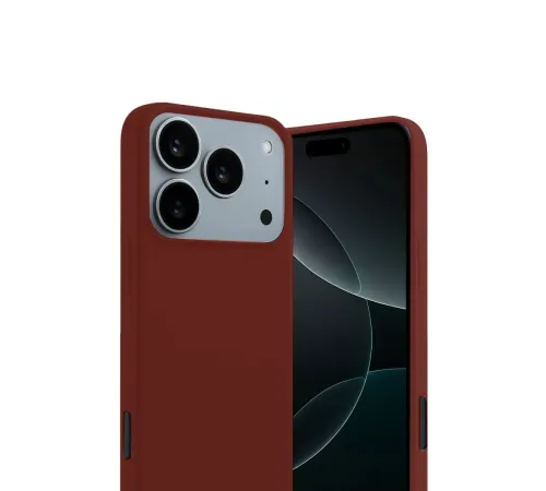 Apple iPhone 17 Pro Max First Silikon - Bordo