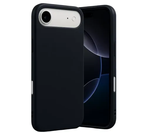 Apple iPhone 17 Air Nano içi Kadife Silikon - Siyah