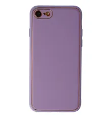 Apple iPhone 7 Kılıf Coco Deri Silikon Kapak - Lila