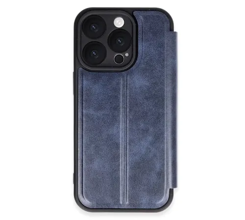Apple iPhone 16 Pro Kılıf Flip Cover - Lacivert
