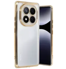 Xiaomi Redmi Note 14 Pro 5G Kılıf Lensli Silikon - Gold
