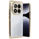 Xiaomi Redmi Note 14 Pro 5G Kılıf Lensli Silikon - Gold