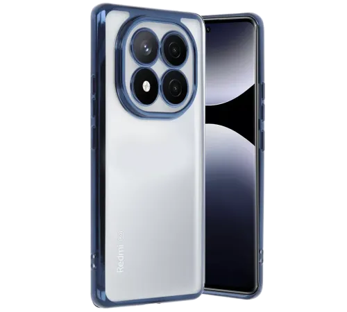 Xiaomi Redmi Note 14 Pro 4G Kılıf Lensli Silikon - Lacivert