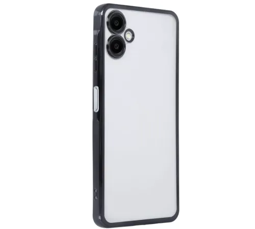 Samsung Galaxy A06 Kılıf Lensli Silikon - Siyah