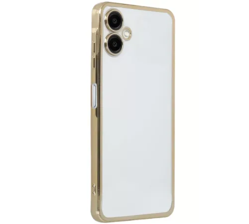 Samsung Galaxy A06 Kılıf Lensli Silikon - Gold