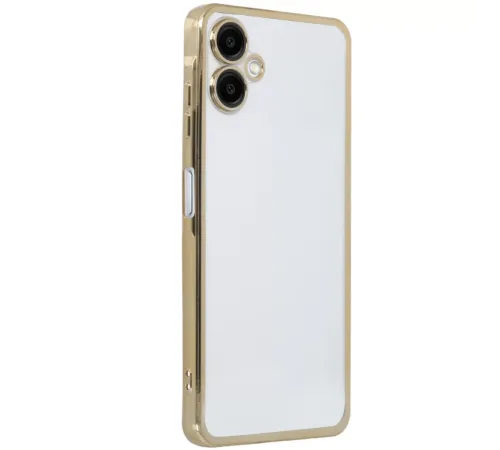 Samsung Galaxy A06 Kılıf Lensli Silikon - Gold