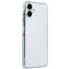 Samsung Galaxy A06 Kılıf Lensli Silikon - Gümüş