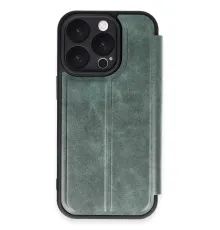 Apple iPhone 16 Pro Kılıf Flip Cover - Koyu Yeşil